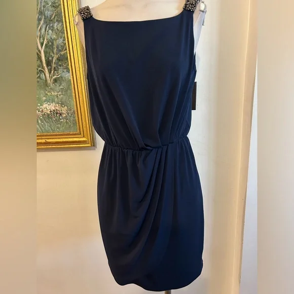 jessica simpson navy blue dress Jessica Simpson 2.0 Bias Dress in Black